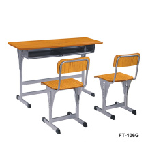 Double Seat School Table and Chair